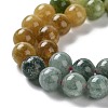 Dyed Natural Malaysia Jade Beads Strands X-G-G021-01B-07-4