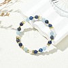 Natural Lapis Lazuli & Dyed Quartz & Non-magnetic Synthetic Hematite & Shell Pearl Beaded Bracelets for Women BJEW-JB13895-01-1