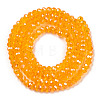 Electroplate Glass Beads Strands X-EGLA-A034-T1mm-A24-2