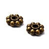 Tibetan Style Alloy Flat Round Spacer Beads TIBEB-2351A-AB-FF-2