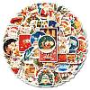 50Pcs Christmas Theme Cartoon Paper Stickers DIY-P085-13-2