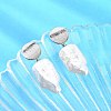 Natural Baroque Pearl Keshi Pearl Dangle Stud Earrings for Women EJEW-JE07044-1