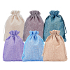 Burlap Packing Pouches Drawstring Bags ABAG-BC0001-16-1