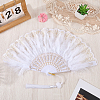 Plastic Folding Fan with Tassels AJEW-WH20130-170A-4