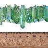 Spray Painted Electroplate Natural Quartz Crystal Points Beads Strands G-Q610-02F-4