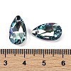 Faceted Teardrop Glass Pendants GLAA-O008-A26-3