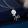 304 Stainless Steel Laser Cut Pendant Necklaces FS-WGA4904-06-1