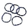 Natural Lapis Lazuli Beads Stretch Bracelets BJEW-F523-04-2