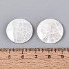 Natural White Shell Cabochons BSHE-T014-49-4