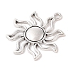 Tibetan Style Alloy Solar Eclipse Pendants TIBEP-R304-004AS-LF-2