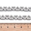 Brass Micro Pave Clear Cubic Zirconia Multi Heart Connector Charms KK-B125-05P-3