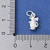 925 Sterling Silver 3D Chinese Zodiac Charms STER-P066-01S-01-3