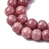 Ombre Effect Dyed Glass Beads Strands GLAA-T031-01O-4