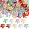 80Pcs 8 Colors Baking Paint Transparent Glass Pendants DGLA-FS0004-29-1