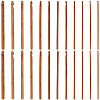 24Pcs Carbonized Bamboo Knitting Needles TOOL-CL0001-10-1
