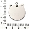 201 Stainless Steel Stamping Blank Tag Pendants STAS-H438-03P-1-3