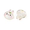 Printed Translucent Epoxy Resin Cabochons RESI-XCP0002-63A-2