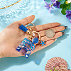 Star Resin & Shell Keychains KEYC-TAC00087-01R-5