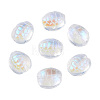 Transparent Electroplate Glass Beads GLAA-N035-022-K01-1