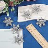 Christmas Alloy Rhinestone Lapel Pins JEWB-WH0028-135-5