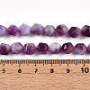 Dyed Natural White Jade Beads Strands G-T139-8mm-45O-5