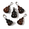 Natural Mahogany Obsidian Pendants G-B127-03P-08-2