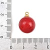 304 Stainless Steel Resin Pendants STAS-K322-10C-02-3
