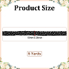 Grenadine & Plastic Pearl Ribbon OCOR-WH0105-170B-2