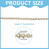 1Yard Floral Alloy & Rhinestone Hotfix Resin Rhinestone AJEW-HY0003-61-2
