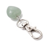 Natural Green Aventurine Pendant Decorations HJEW-JM02908-02-4