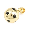 Sports Theme Brass Enamel Pendants KK-A297-07A-G-2