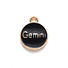 Alloy Enamel Pendants X-ENAM-S124-01B-08I-3