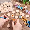 50Pcs Unfinished Natural Beech Wood Cabochons WOOD-HY0001-01-3