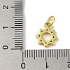 Brass Micro Pave Cubic Zirconia Charms KK-M283-23B-02-3