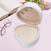 Heart PU Imitation Leather Jewelry Organizer Zipper Boxes AJEW-CL0006-03A-7