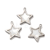 304 Stainless Steel Star Charms STAS-A080-11P-1