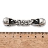 304 Stainless Steel Halloween Skull Chain Connector Charms STAS-V008-18AS-3