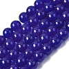Natural White Jade Beads Strands G-H348-8mm-07-2