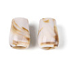 Two Tone Opaque Acrylic European Beads OACR-N157-05-1