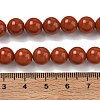 Grade A Natural Red Jasper Bead Strands X-G-P075-36-8mm-4
