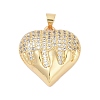 Brass Micro Pave Cubic Zirconia Pendants KK-A241-14A-G-1