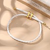 Leather Braided Cord Bracelets BJEW-G675-06G-06-8