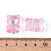 Baking Paint Transparent Glass Beads DGLA-N018-02I-4