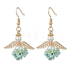 Resin Imitation Pearl Angel Dangle Earrings EJEW-JE06729-4