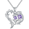 Alloy Rhinestone Pendant Necklaces WGF262C-01-3