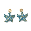 304 Stainless Steel Enamel Pendants STAS-L316-22G-04-1