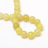 Round Dyed Natural Topaz Jade Bead Strands G-R345-8mm-10-3