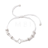 2Pcs Cross Alloy Link Bracelets BJEW-JB11527-3