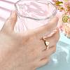 Natural Freshwater Pearl & 304 Stainless Steel Bead Finger Rings RJEW-FS00001-03-5