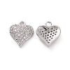 Brass Micro Pave Cubic Zirconia Charms KK-E068-VF179-1